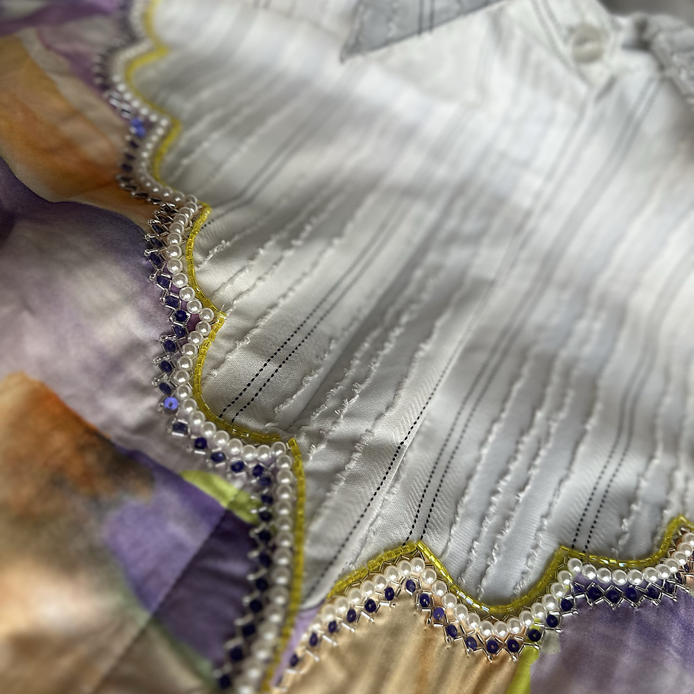 collar lining shak-yellow purple