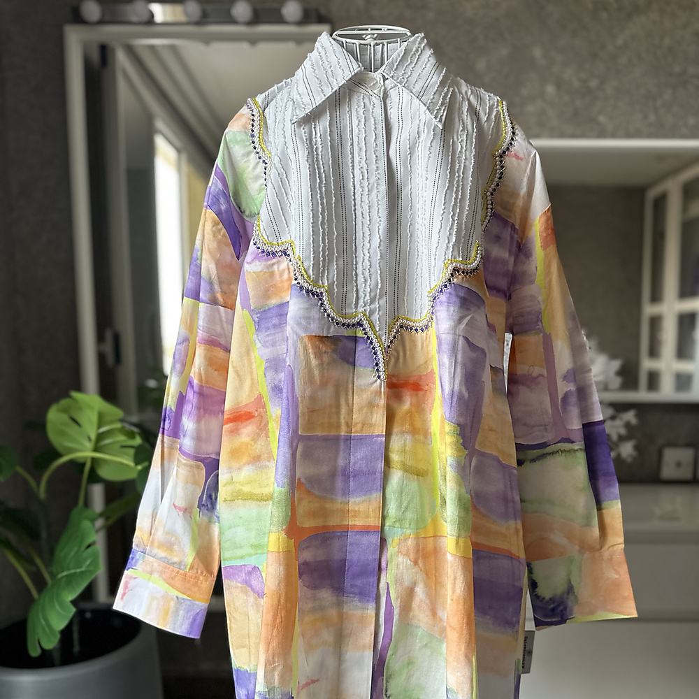 collar lining shak-yellow purple