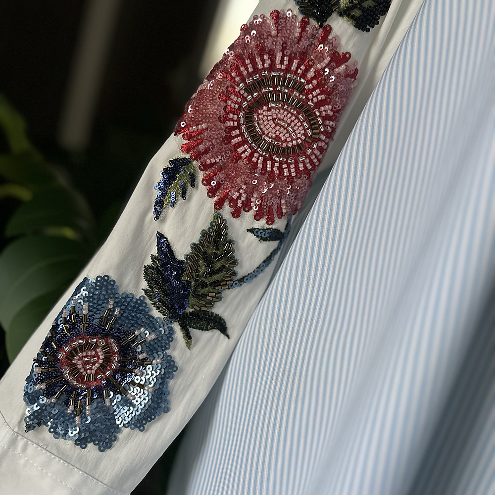 sleeve floral shirt