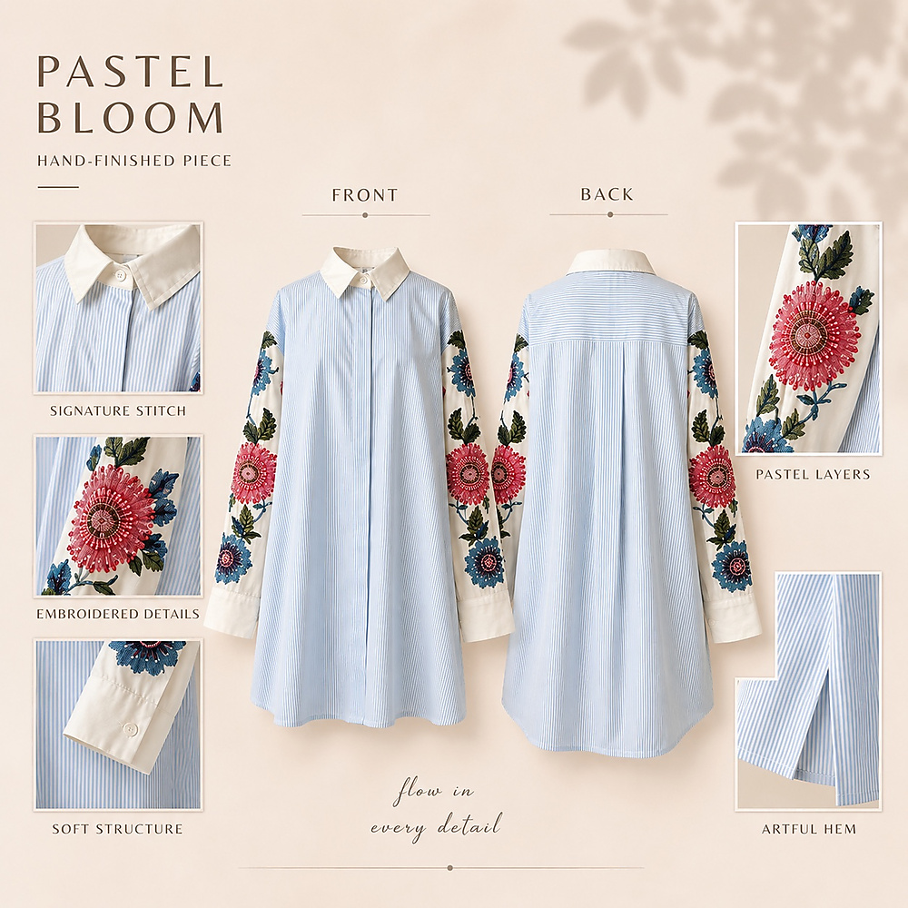 sleeve floral shirt