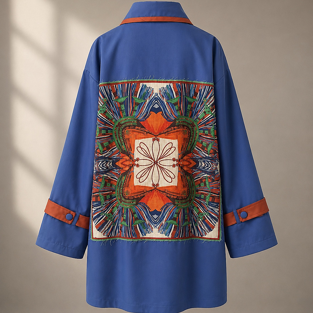 blue hermes shirt