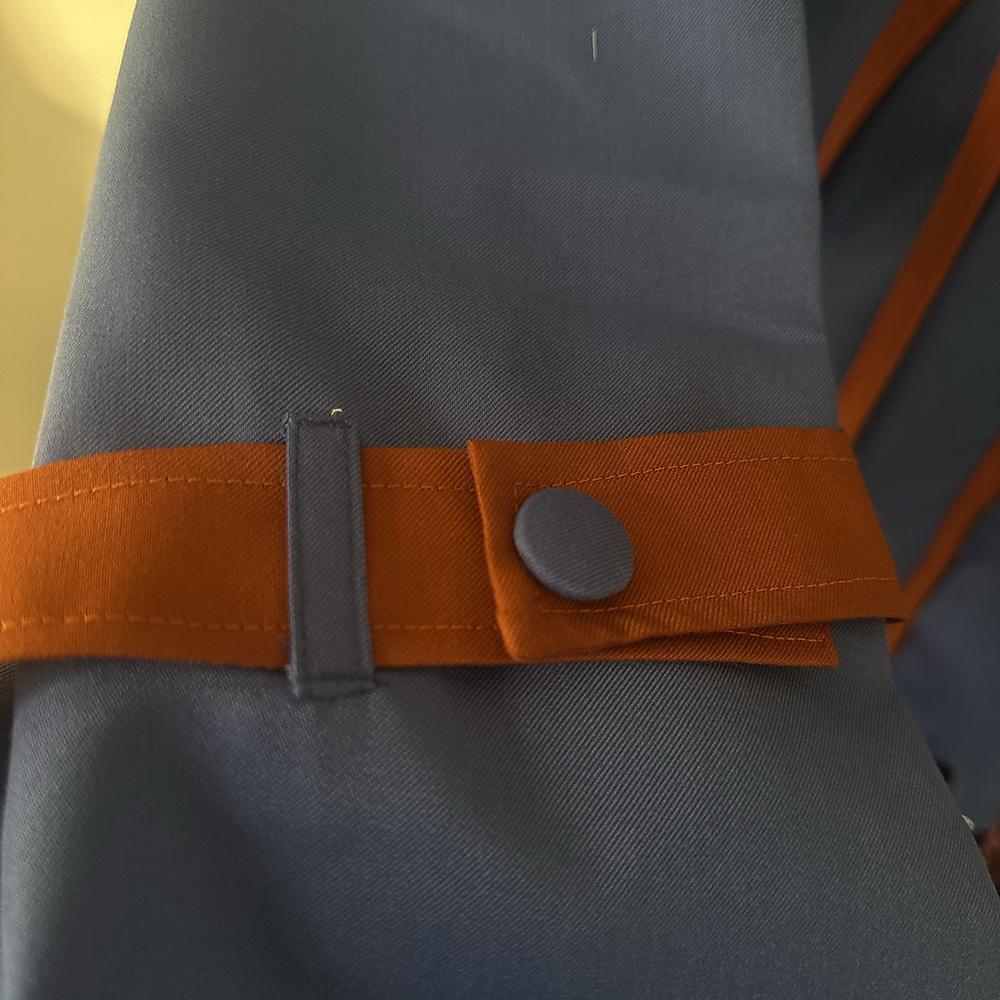 blue hermes shirt