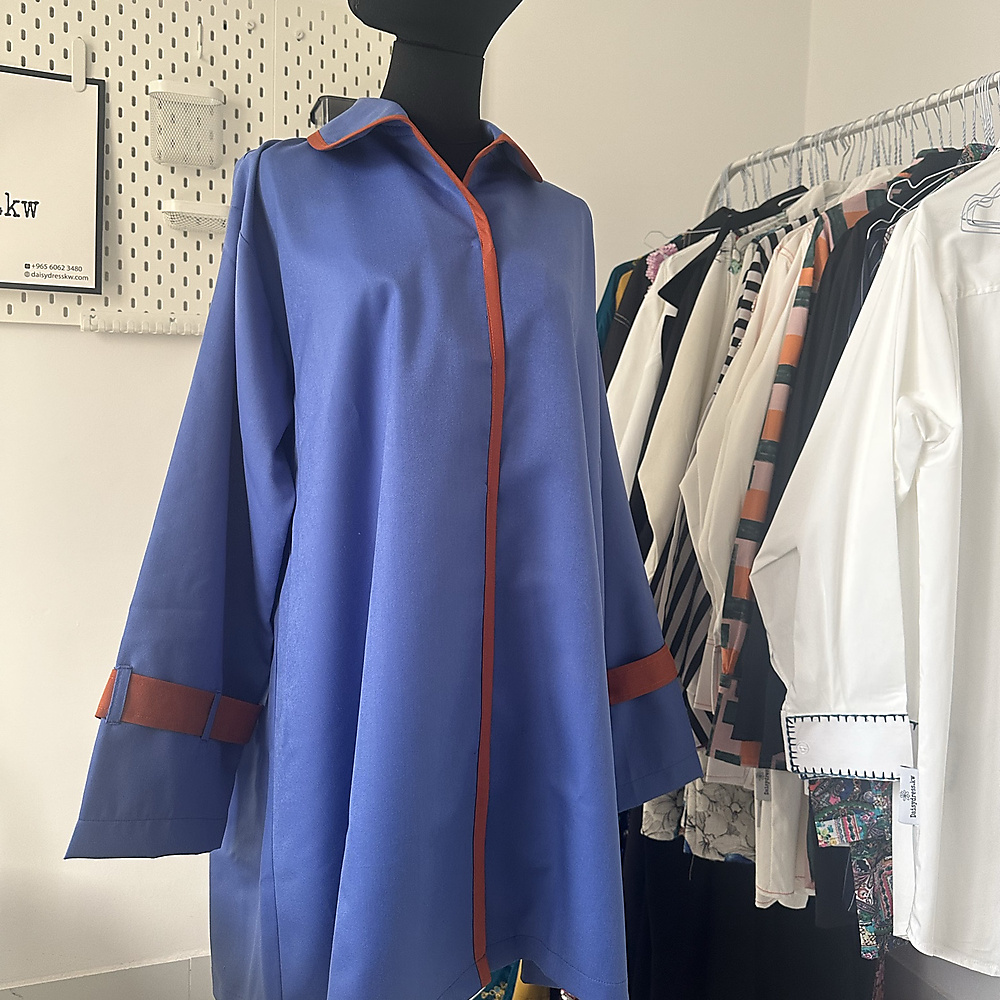 blue hermes shirt