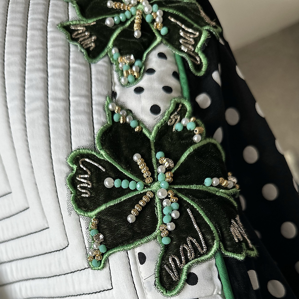 polka mix shirt