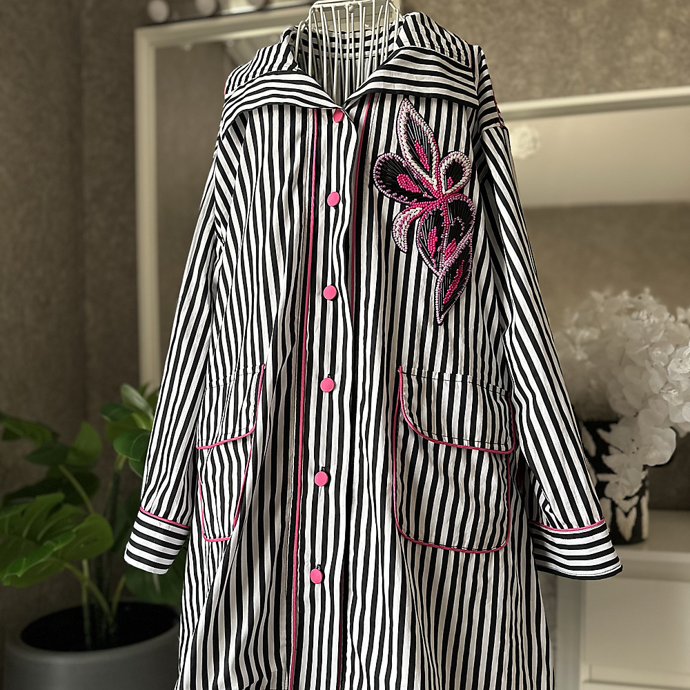fuschia stripe