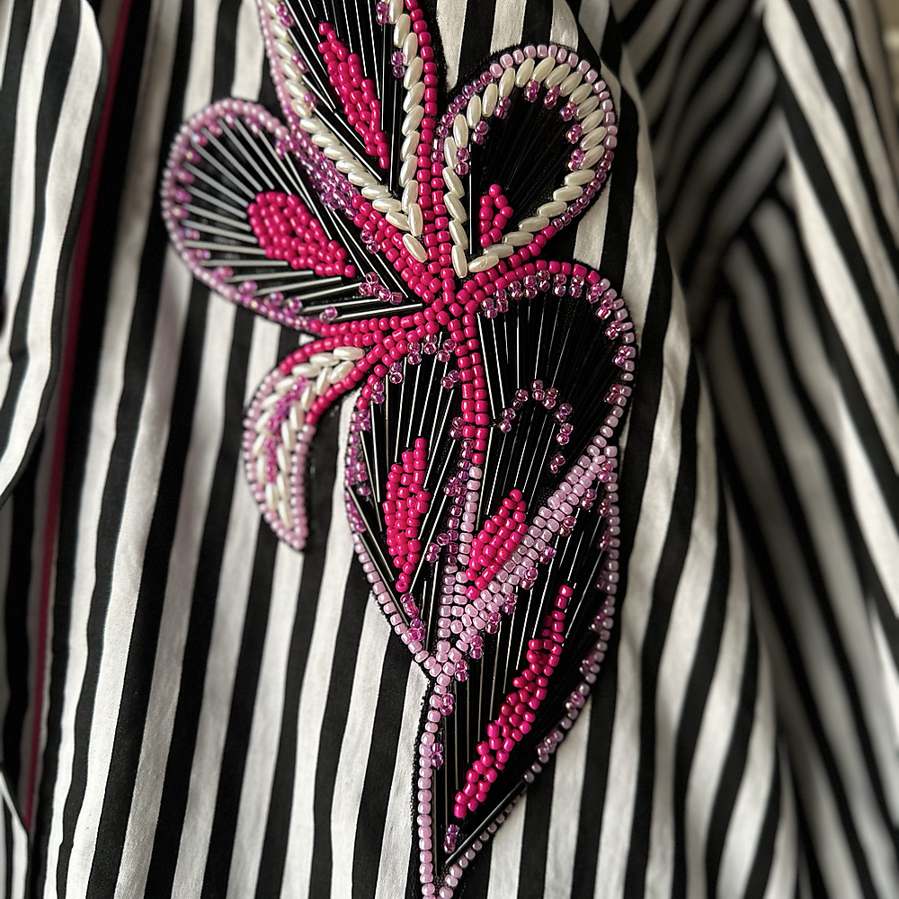 fuschia stripe