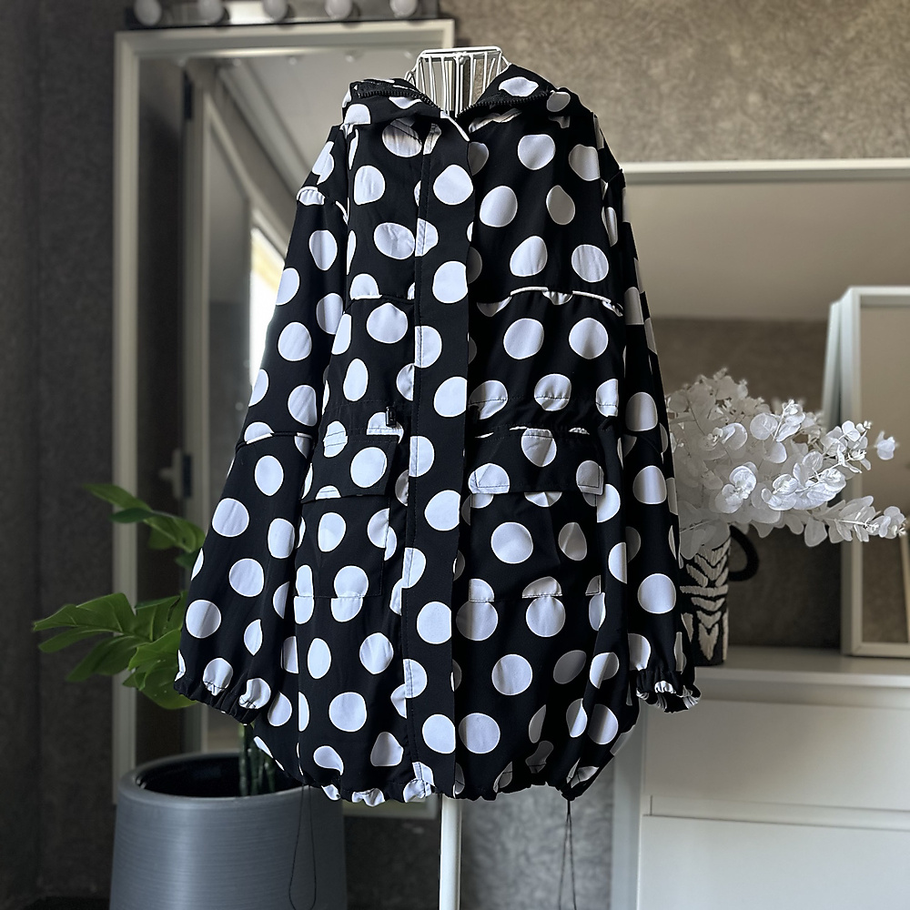 large polka jacket