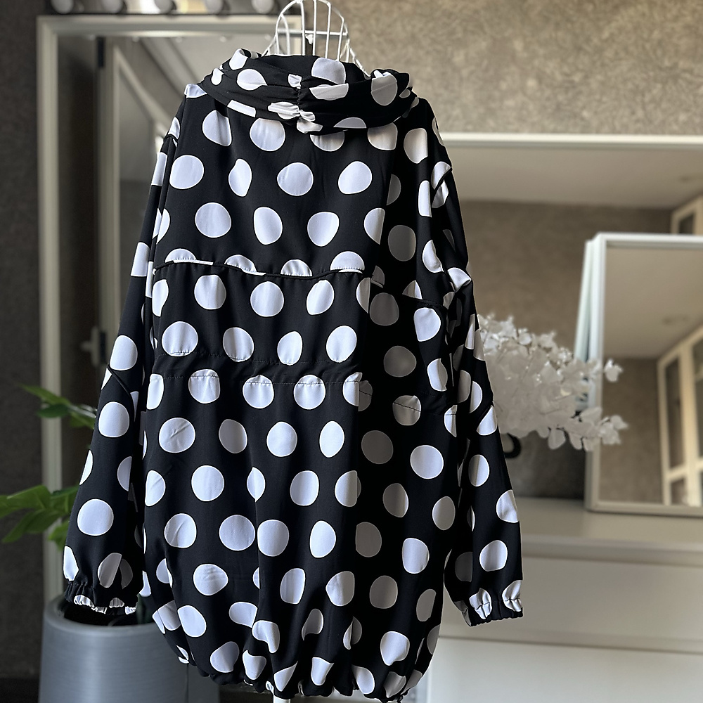 large polka jacket