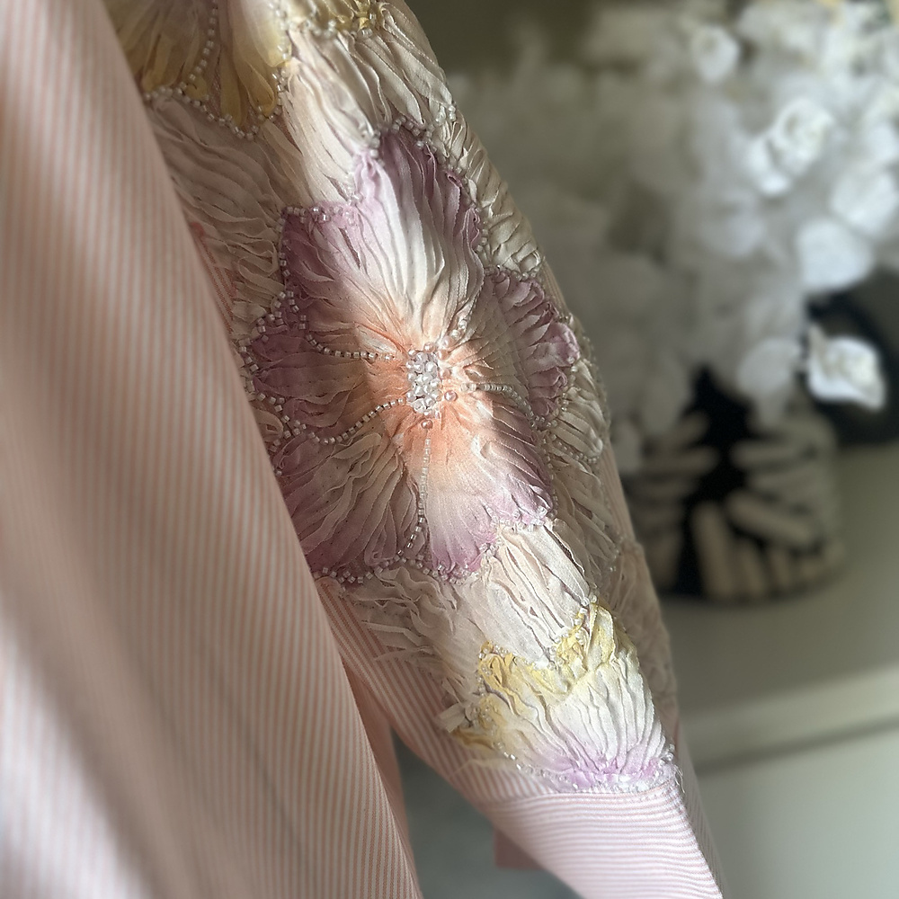 orange floral top