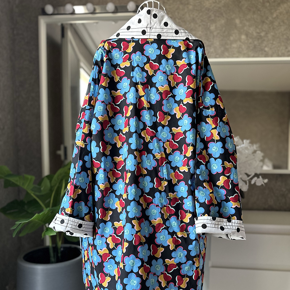 blazer polka flowers