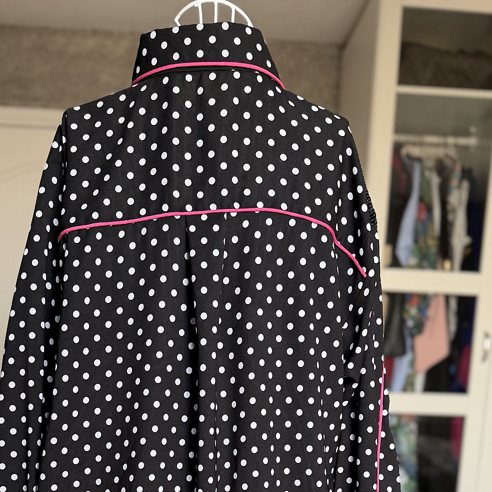polka sequin black
