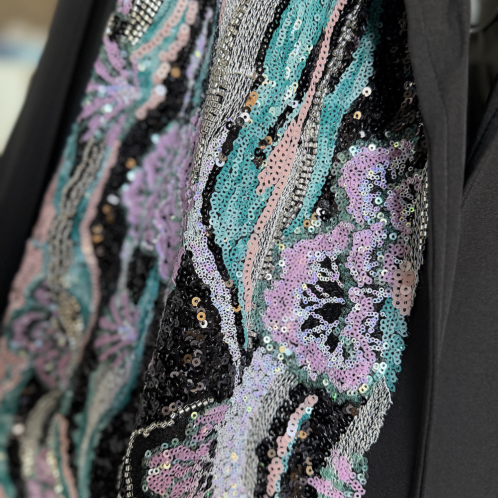 midi beads blazer