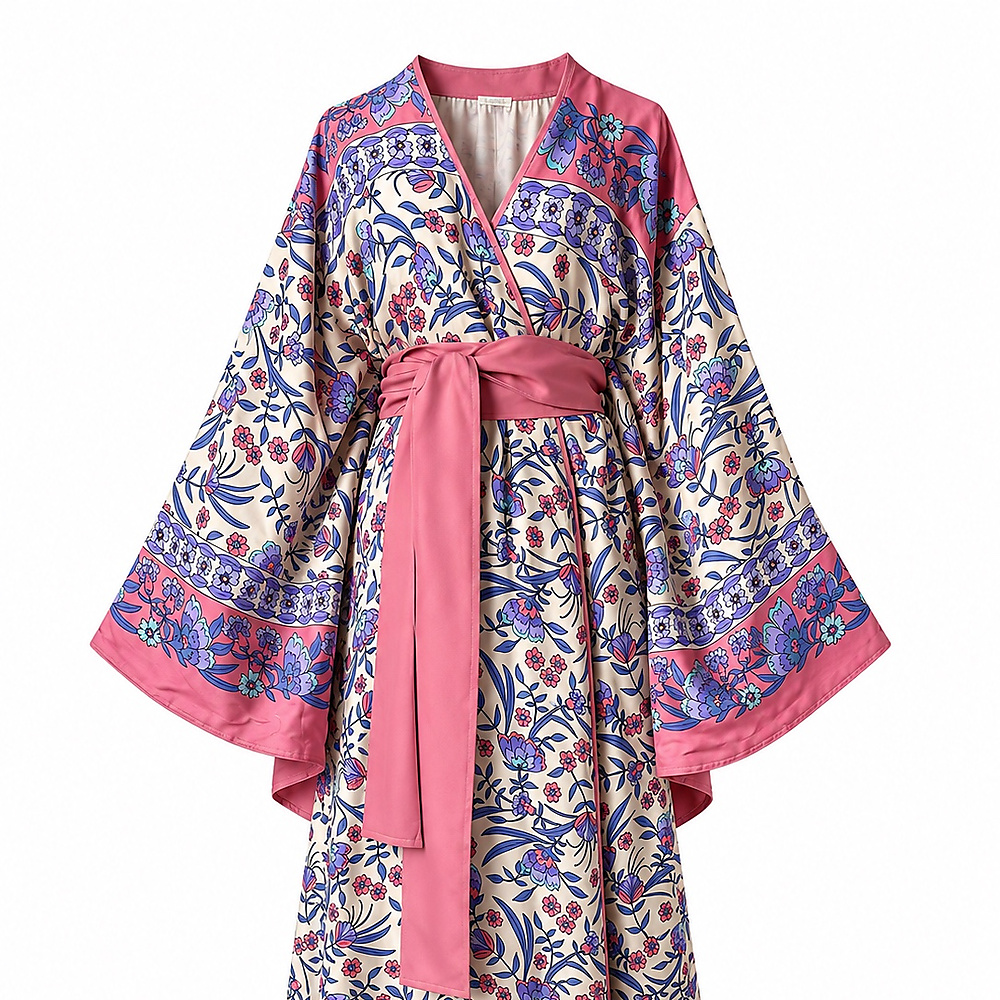 pink kimono