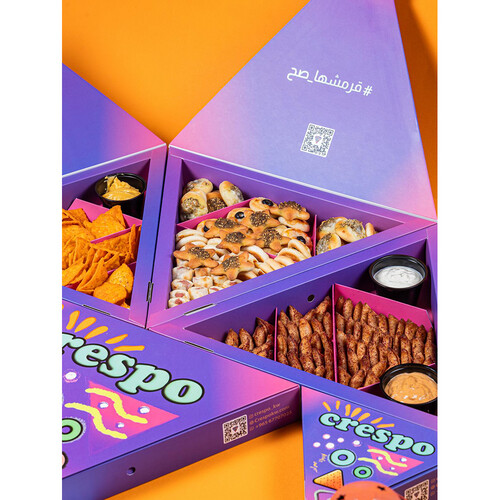 بوكس مسخن + بوكس ميني فطاير + بوكس ناتشوز