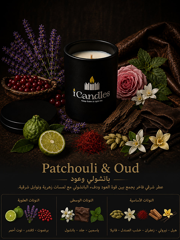 اضغط على الصورة لمعرفة مكونات عطور الشموع