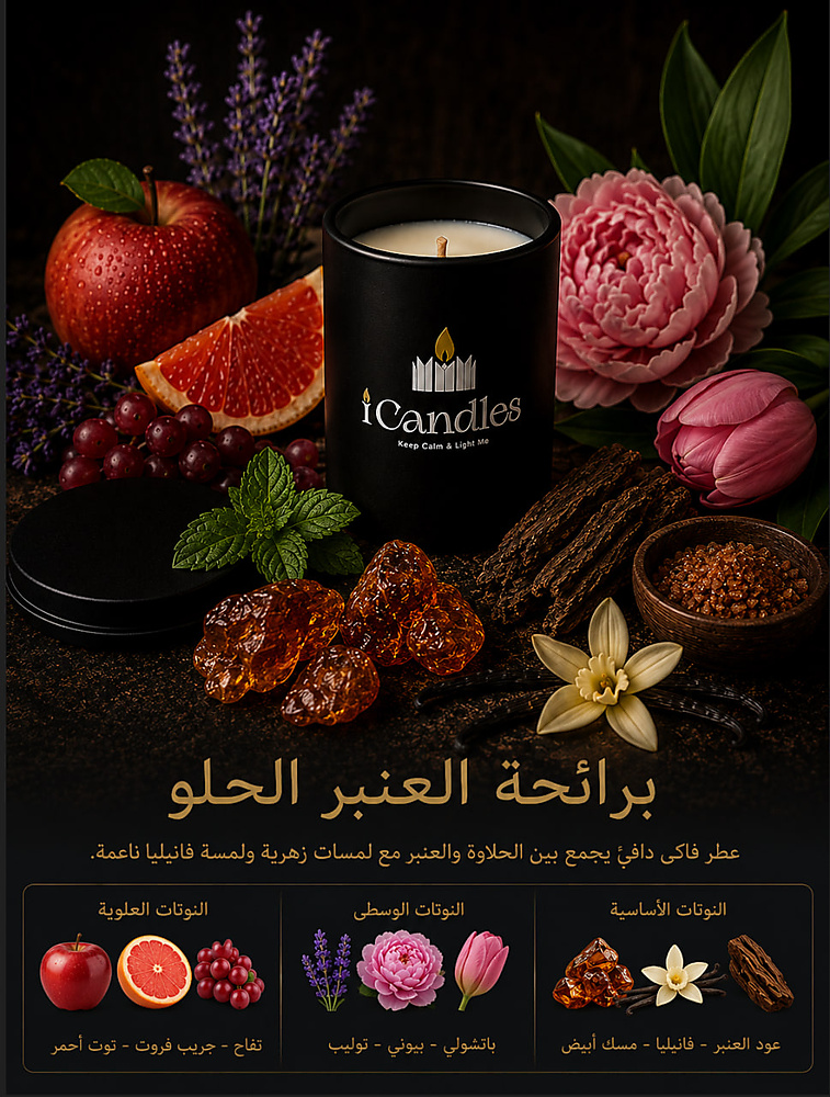 اضغط على الصورة لمعرفة مكونات عطور الشموع