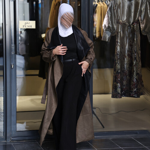 جاكيت طويل ليذر