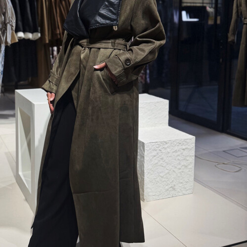 جاكيت طويل ليذر