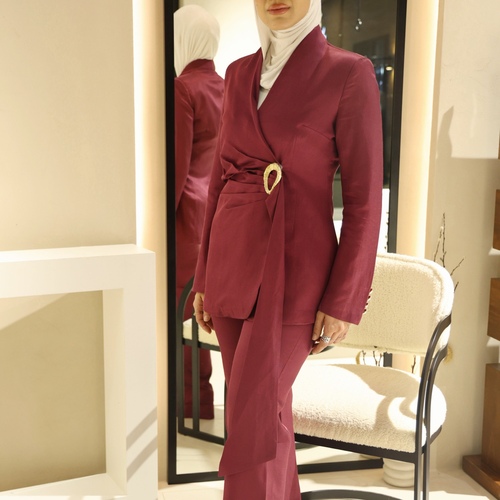 Burgundy Full Set & Brown