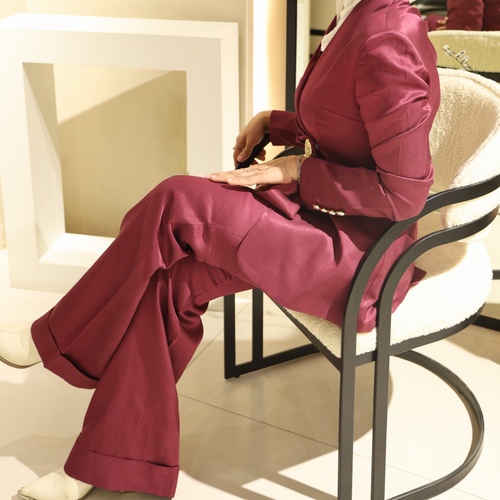 Burgundy Full Set & Brown