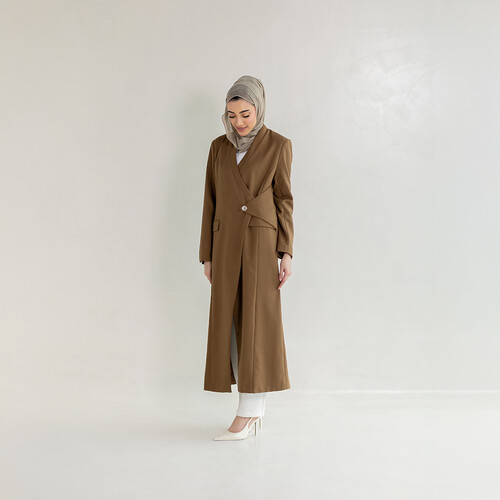 سترة واقية من الرياح سادة كاجوال للنساء