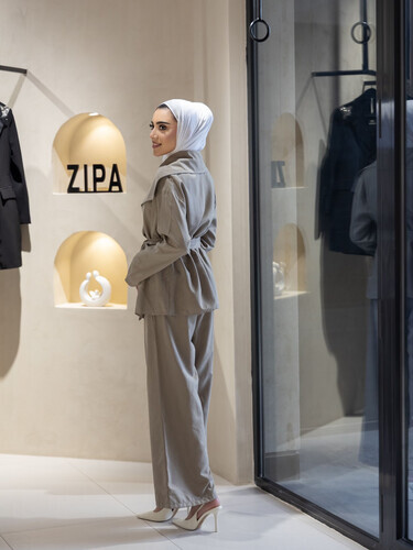 بدله كاجول من قطعتين مع حزام