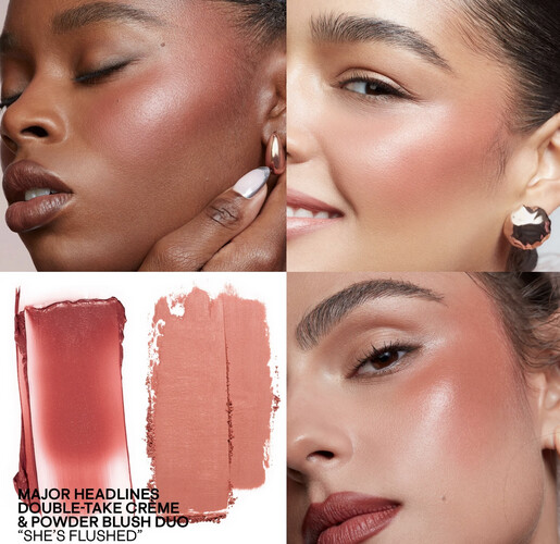 بلشر كريمي و بودر she’s flushed