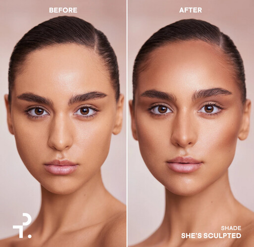 كونتور كريمي + بودر برونز she’s sculpted