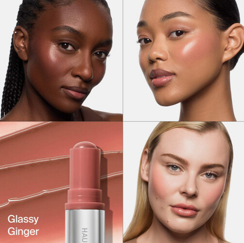 Glassy Ginger Hydrating Glassy Lip + Cheek Blush Balm Stick