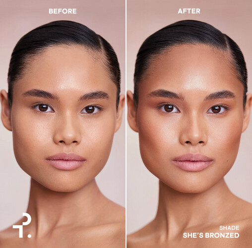 كونتور كريمي + برونزر بودر she’s bronzed