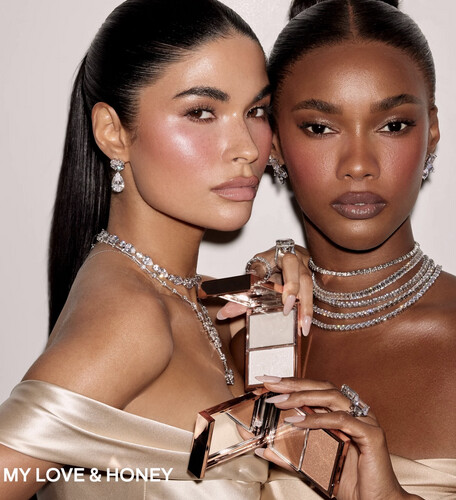 ‎قلوي هايلايتر كريمي و بودر (honey )