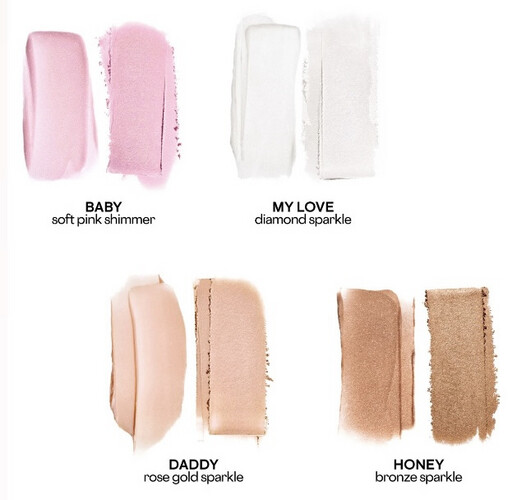 ‎قلوي هايلايتر كريمي و بودر (honey )