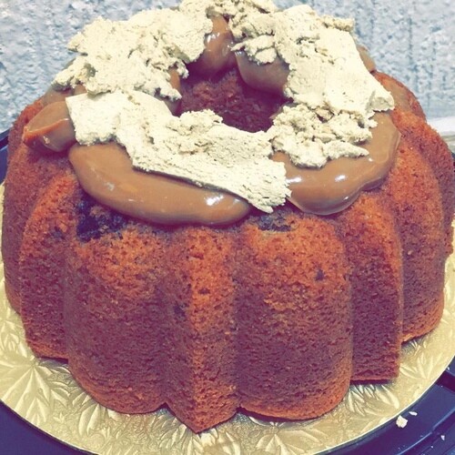 كيكة الجوز مع الرهش