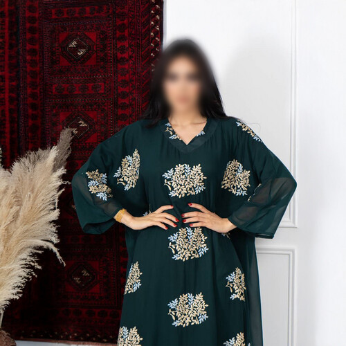 شيفون مشجر مع بطانه
