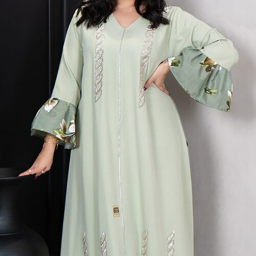 دراعه ساده مع تخريجات مشجره وكلفه شك