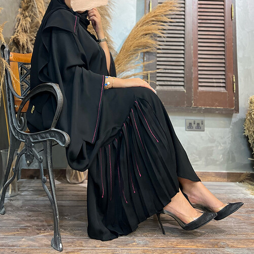 عبايه تطريز قصة مميزه خام انترنت كوري