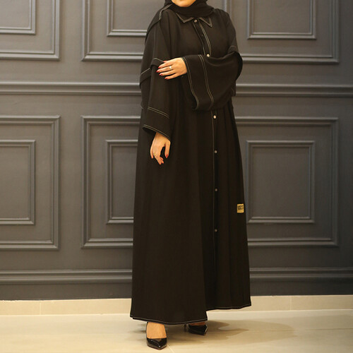 Jaynes abaya, ghoul, shirt and machine cut, white (it could be a cloche cut)