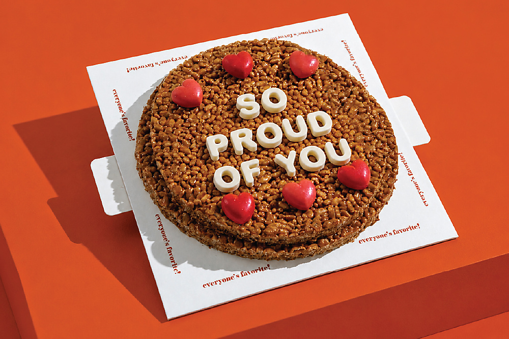 Krispies Message Cake