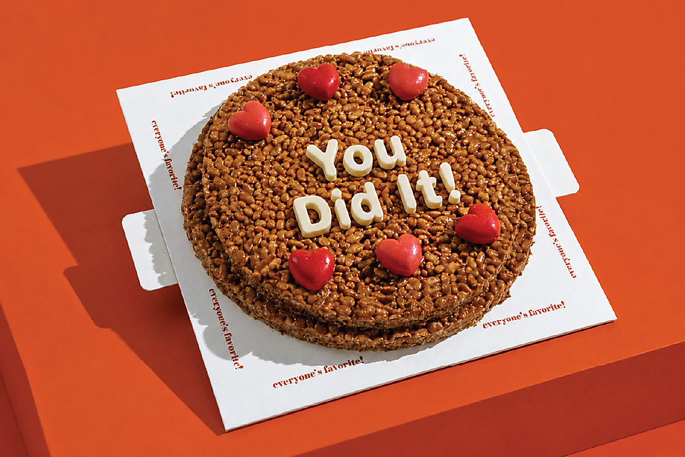 Krispies Message Cake