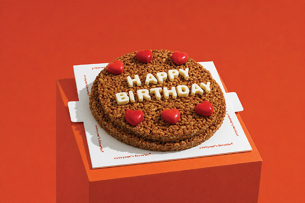 Krispies Message Cake