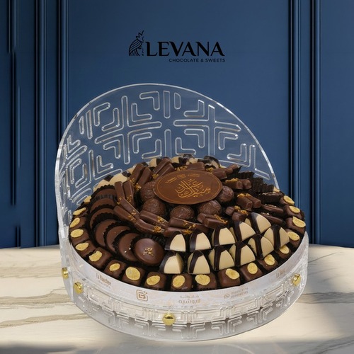 صينية نقوش الضياء شوكولاته مكشوف