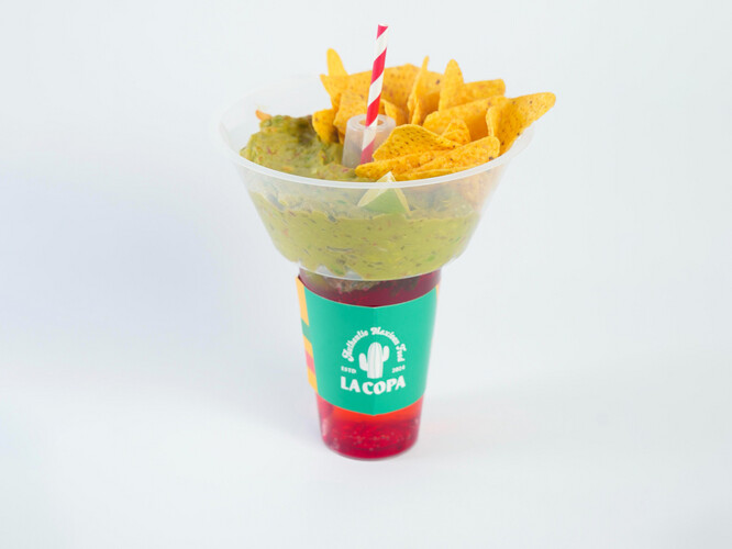 Guacamole And Nachos With Mojito