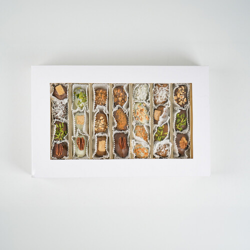 28 Pieces Majdool Stuffed&Coated With Chocolate