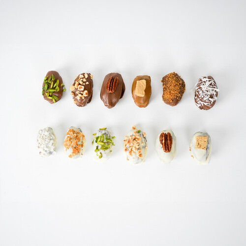 28 Pieces Majdool Stuffed&Coated With Chocolate