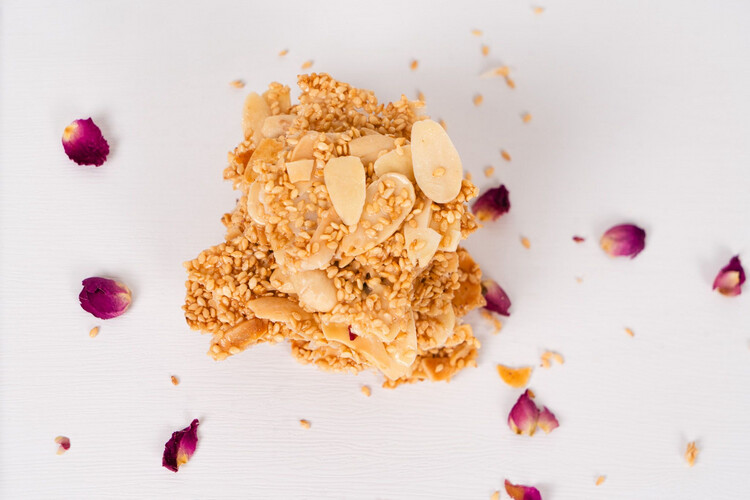 Crispy Sesame with Roasted Almonds