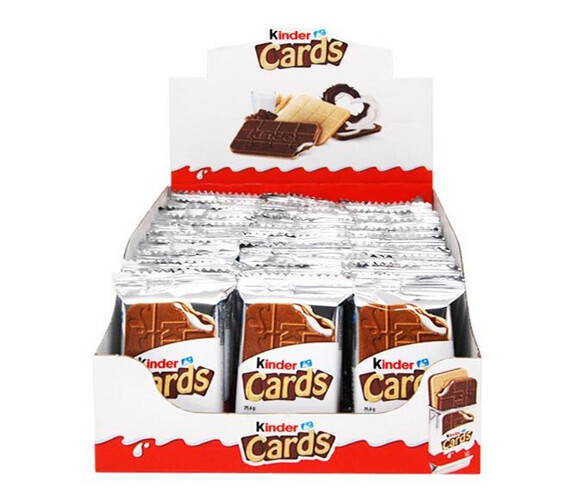 Kinder Cards 25.6g Pack of 30