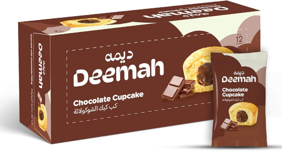 Deema Chocolate Cupcakes 27g 12 pieces