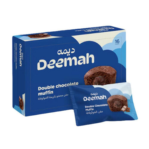 Deema Double Chocolate Muffin 27g 12 pieces