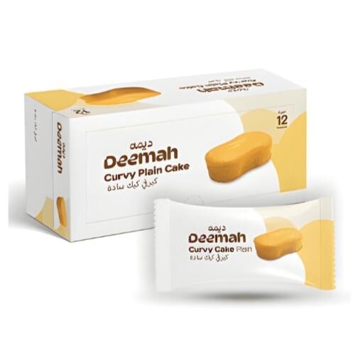 Deema Curvy Plain Cake 32g 12 pieces