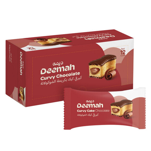 Deema Curvy Chocolate Cake 45g 12 pieces